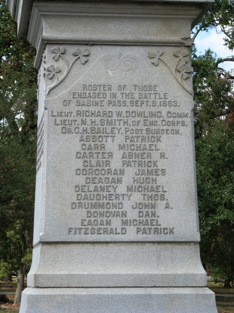 Roster Sabine Pass Dowling and Davis Guards